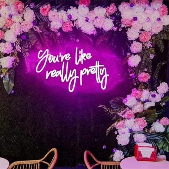 You Are Like Really Pretty Neon Sign Pink Room Decor LED Wall Decor Bedroom NEW - Picture 5 of 7